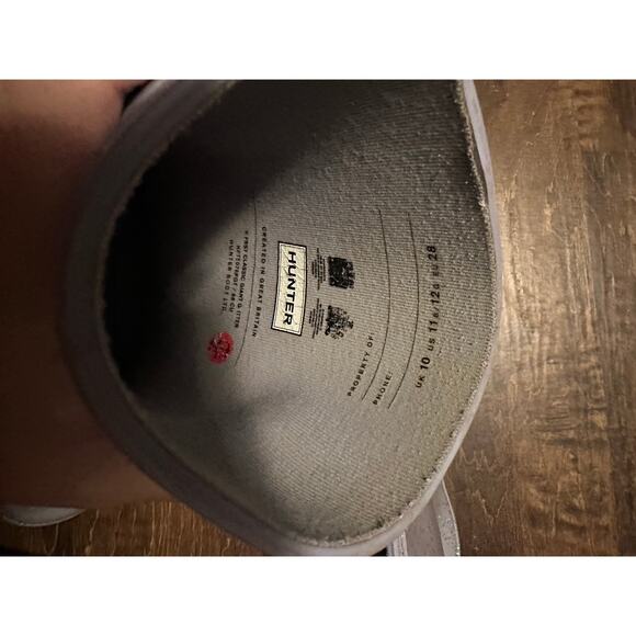 Hunter Rain boot size 12 girl silver glitter - Picture 5 of 6